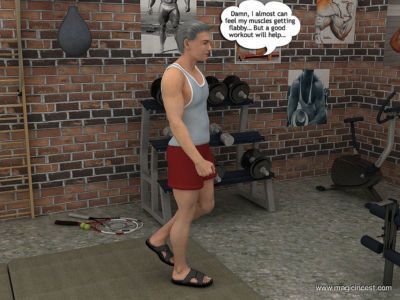 Magic Incest - Alice helps dad to be in shape