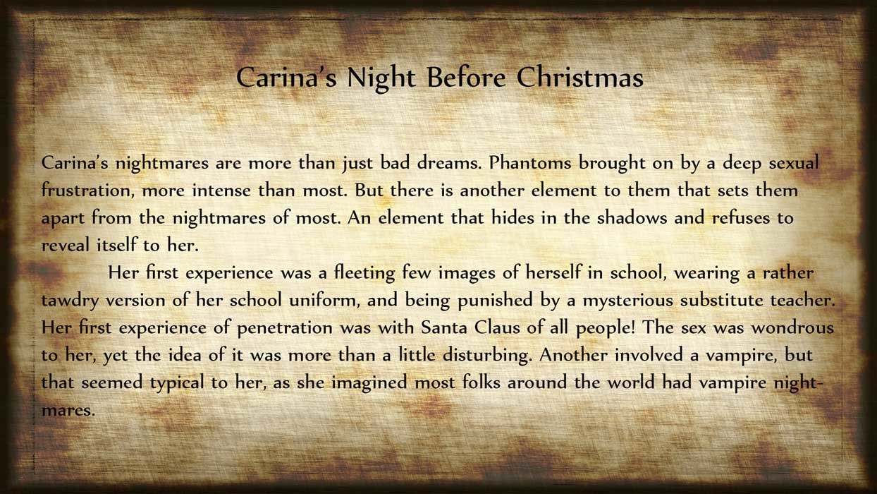 carina\'s nachtmerrie voor Kerst