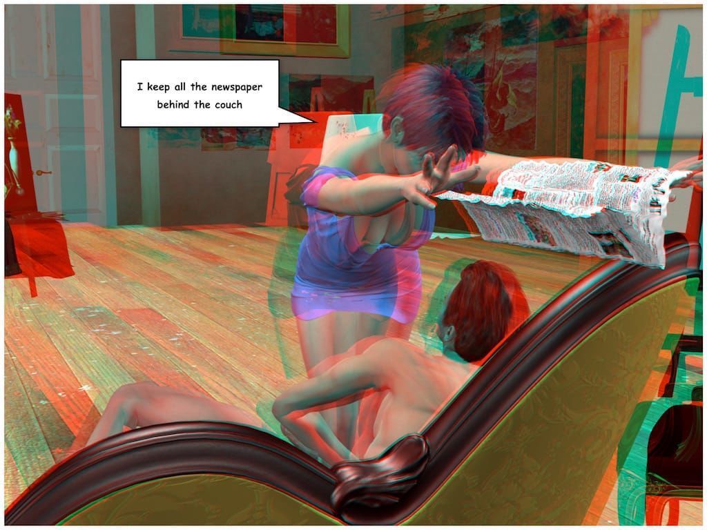 [Vger] Posing for my mother (3d anaglyph version] - part 2