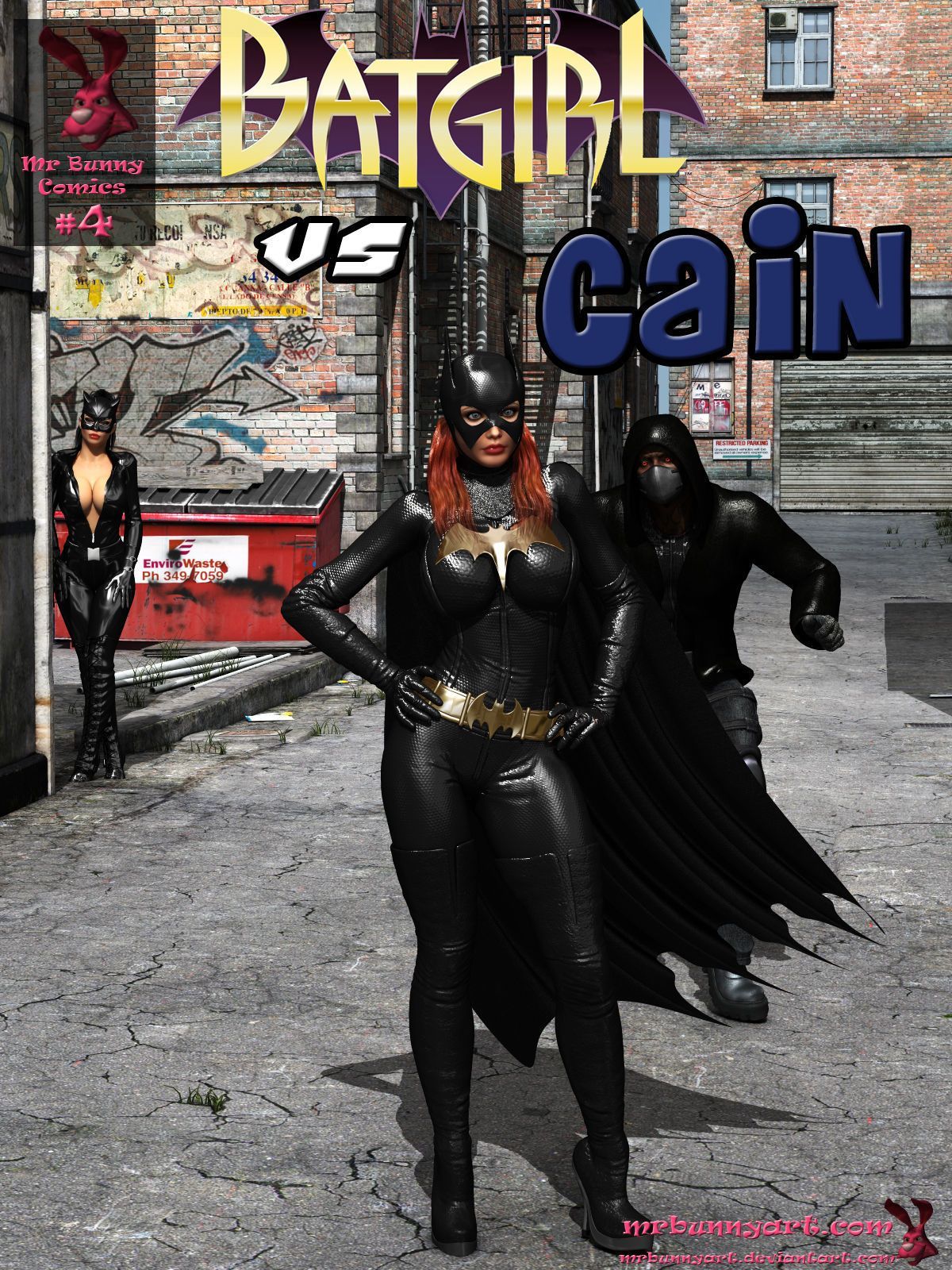 [mrbunnyart] batgirl vs Kain (batman) [english]