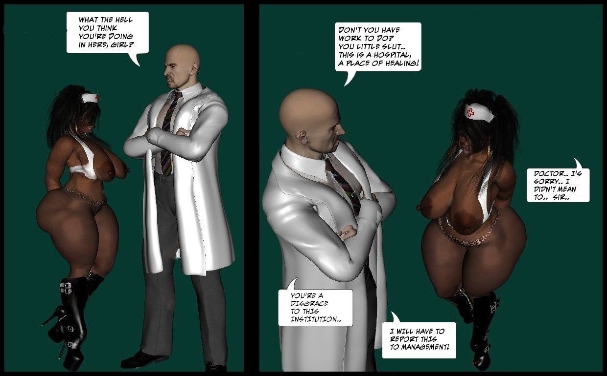 Black Nurse Cartoon Porn - Badonkadonk Memorial Hospital Nurse Kiki at 3d Sex Pics