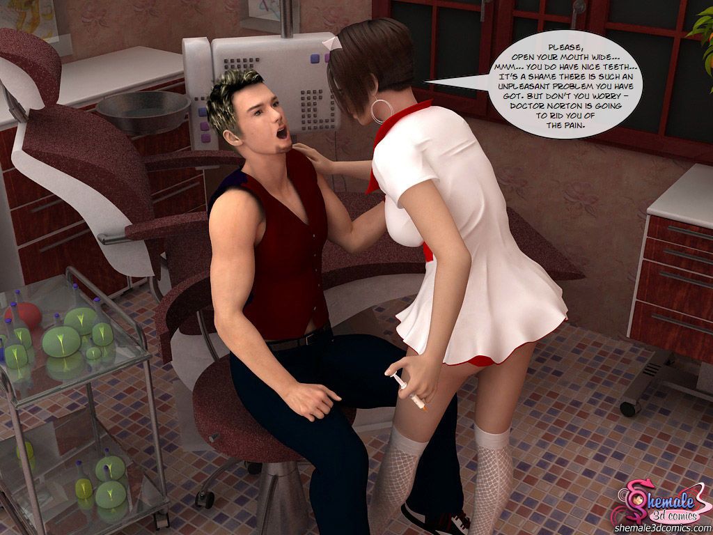 At the dentist (3d shemale)