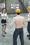 Two workers rape the chief woman- 3DStories