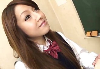 Asian schoolgirl has lots of cocks to fuck around with - 1 min 9 sec