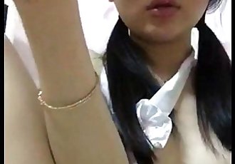 Selfie 128 teen asian girl selfshot sexy fingering - 4 min