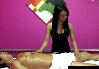 Big titted asian masseuse paid to suck - 7 min