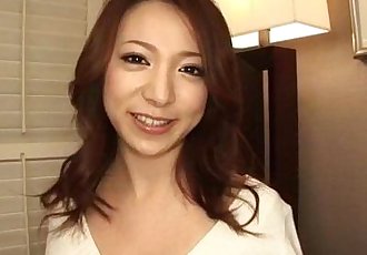 Kanako Tsuchiyo tries tasty cock between her smooth lips - 10 min