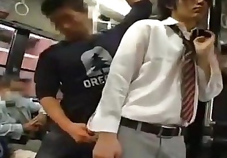 Gay geslacht op Bus in japan