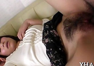 Hairy asian slit sucked and fucked - 5 min
