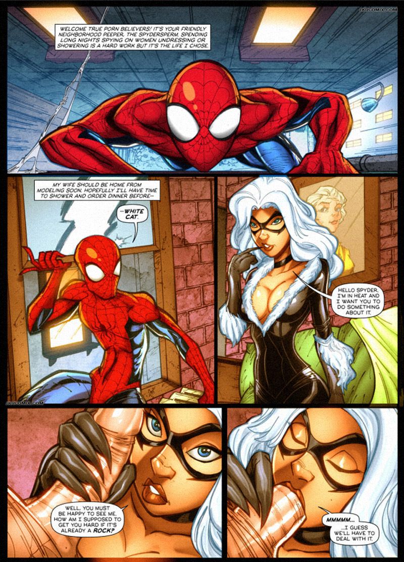 jkrcomix Спайдер Спермы (spider man)