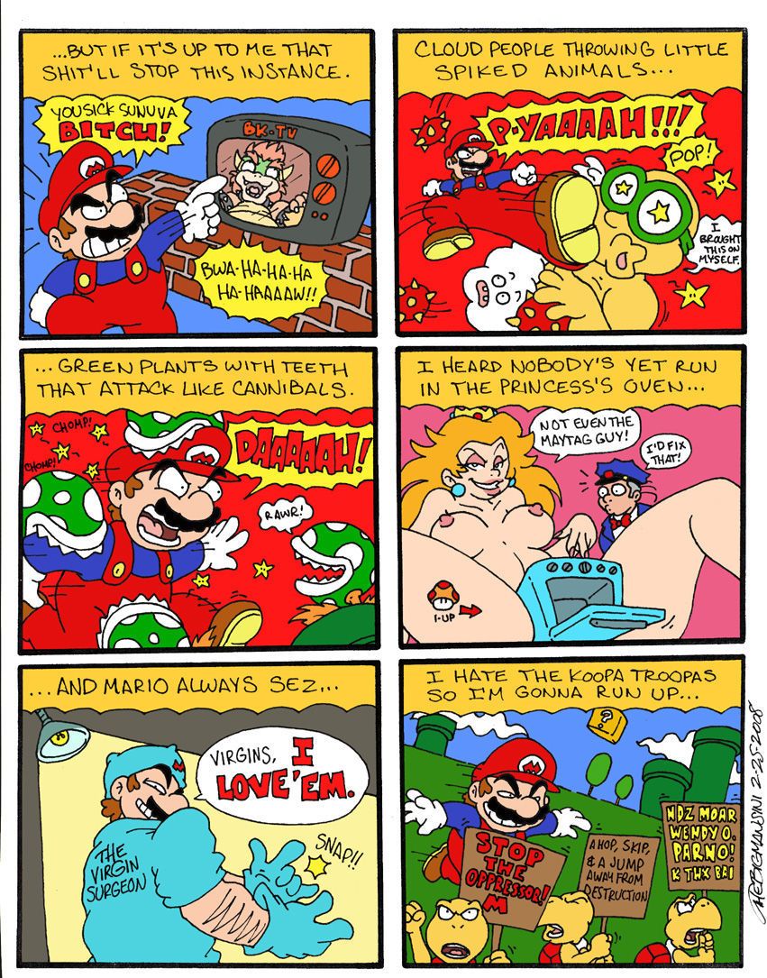 w duży mansini odkształcenie w Świat 69 (super Mario brothers)