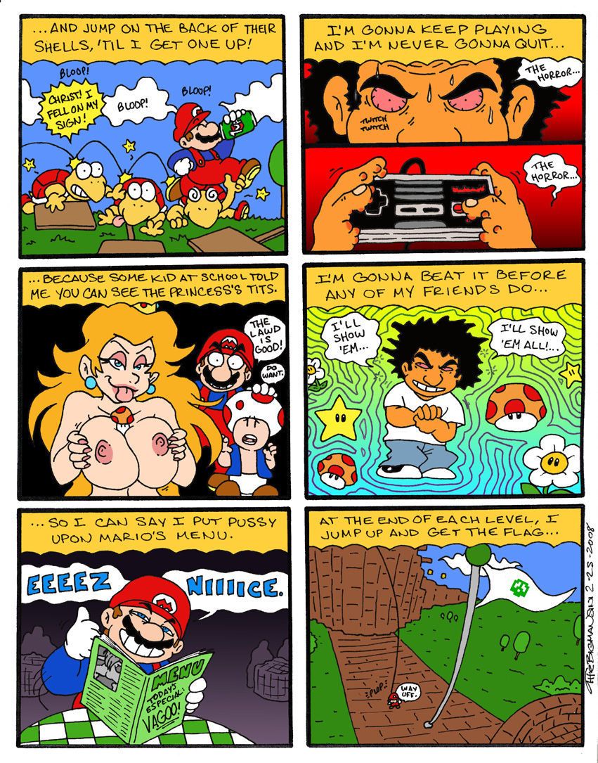 The Big Mansini Warp to World 69 (Super Mario Brothers)