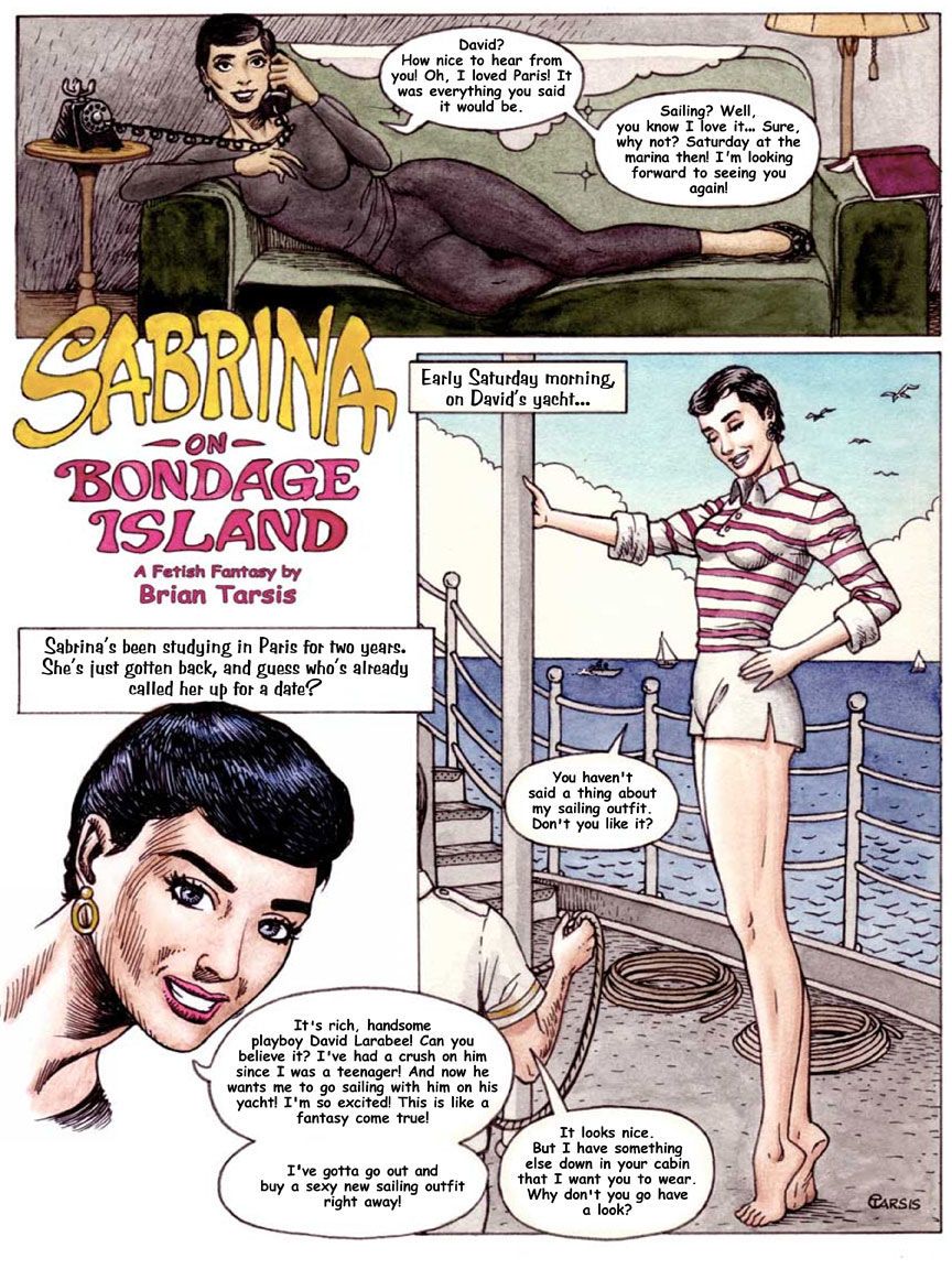 Brian tarsis Sabrina su Bondage Isola