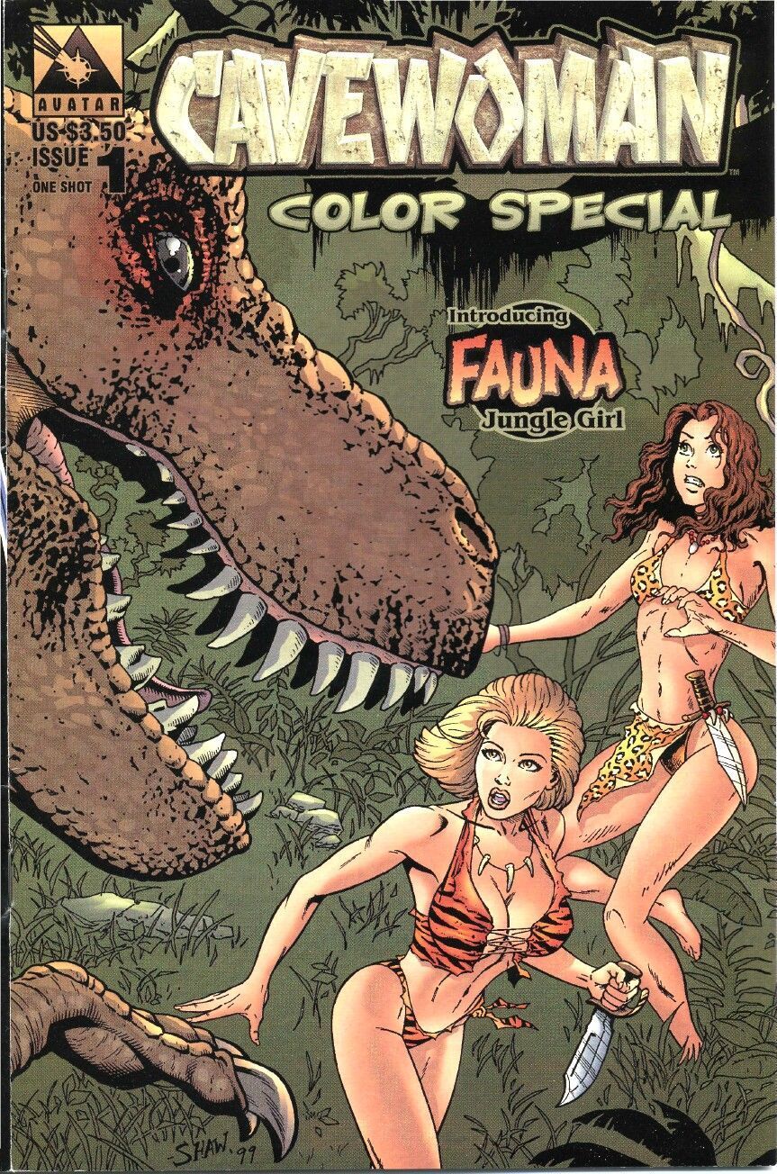 budd root Sean shaw cavewoman colore speciale #1