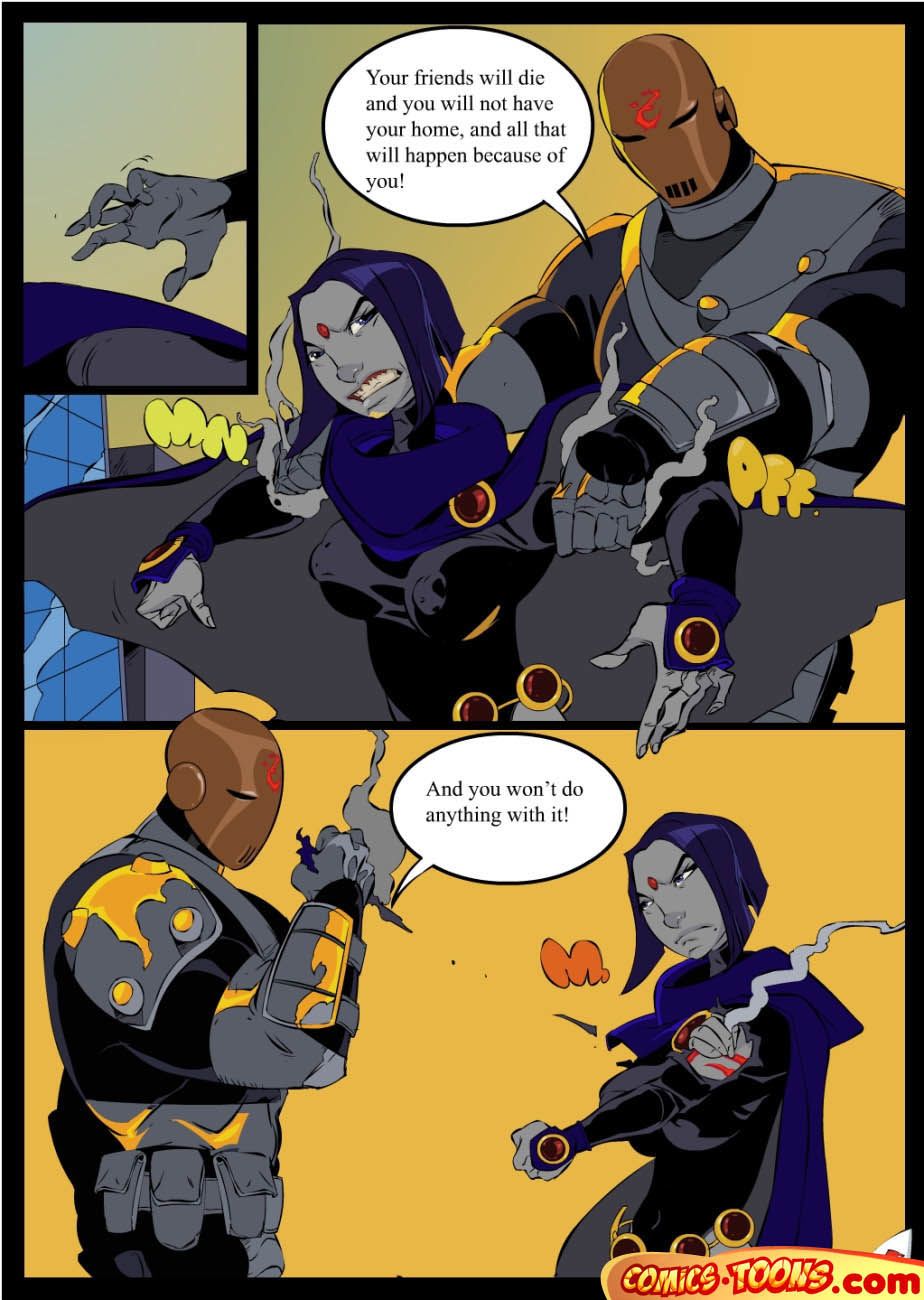 okunev slade và Raven (teen titans)