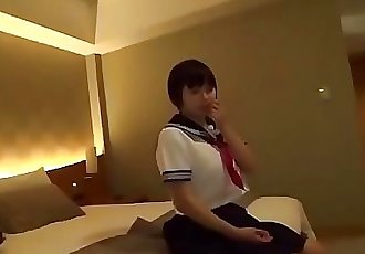 hot petite Weinen Japanisch Schulmädchen teen verwendet & Missbraucht :Von: Client 55 min