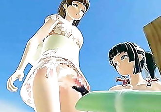 3d japoński animowane tranny dostaje masturbuje się :W: busty Hentai