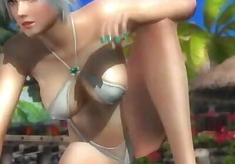 Dead or Alive 5 Christie Hot Blonde in Mini Swimsuit Bikini Thong Sexy Ass!