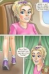 Amanda avontuur op een vliegtuig