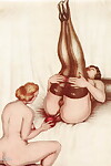 erotische vintage tekening Onderdeel 2