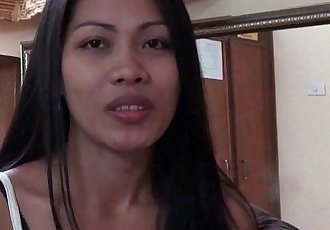 Filipinli Fahişe Analyn Vuruş onun beyaz dick 6 min hd