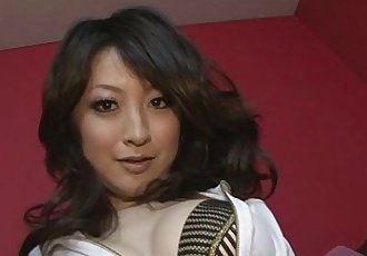 Brunette Asian girl Asuka Mimi fondled and fucked hard - 8 min