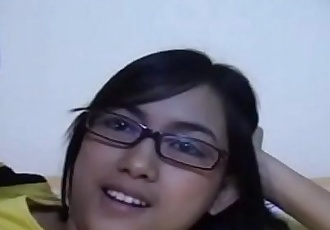 exclusif Scène Janet Philippine Amateur adolescent Babe massive seins lunettes 6 min