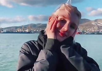 Blondynka publiczne Sex oralny Dick i Dyplom jaskółka w w Latarnia morska