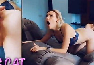 ✮STEPSISTER REAL ORGASM✮ ROUGH FUCK with FINGER in ASS