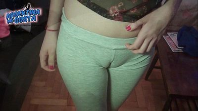 Huge Round tits! Amazing Cameltoe on a Teen Blonde - 1 min 6 sec