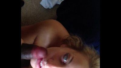 Homemade amateur sexy blonde blowjob my thickcock - 2 min