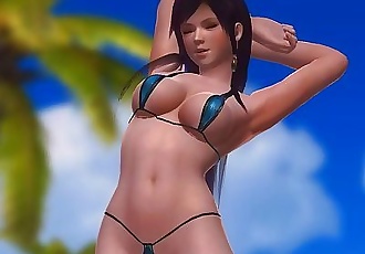 Dead or Alive 5 1.09BH - Hitomis Stretch on the Beach 2 w/ Sexy Outfits
