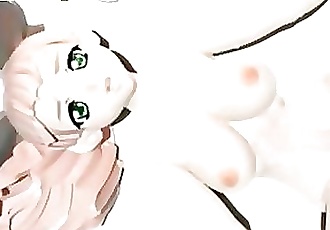 3d Hentai transexuelle chaud baisée et cummed face
