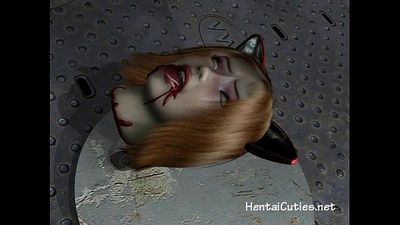 3D anime pussy rammed by a monster - 5 min