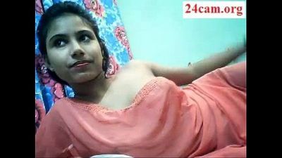 Cute desi girl boobs show on cam part 1- 24Cam.org - 4 min