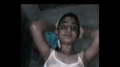 Bangladeshi sexy short hair girl Borsha bathing selfie - DesiPapa.com - 1 min 21 sec