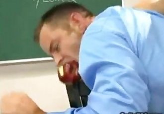 Dominant Student Turn His Teacher Into Moaning Whore
