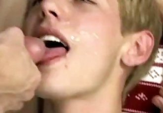 Beautiful Blonde Young Twink Gets A Load Of Jizz