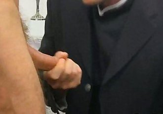 Horny priest fucking guy from church