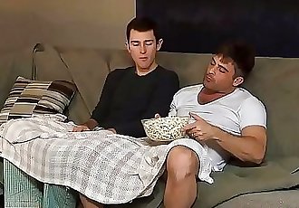 Stepdaddy And Stepson Fucking On Movie Night 6 min 720p