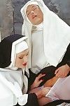 Smoking hot nuns stripping each other and having lesbian fun
