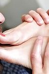 性感的 靠近 ups的 拥有 的 美味的 画 脚趾 的 西尔维娅 赛格