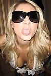 Frisky blond gf Natalie Vegas taking off her clothes in candid homemade series