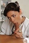 European nurse Ava Dalush has her pussy nailed in a uniform