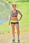 Uygun teen jogger kayıyor kapalı spandex şort için Dolgu yayıldı Amcık ile su