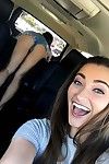 Hot brunette lesbian sluts licking ass- eating pussy and fingering in public