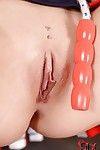 lusty जयजयकार आकर्षक के साथ आश्चर्यजनक बड़े स्तन मैस्टर्बेटिंग उसके मुंडा योनी