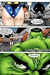 Leandro Comics Wonder Woman versus the Incredibly Horny Hulk! (Marvel vs DC)