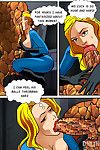 Online Superheroes Invisible Woman gangbanged by the rest of the Fantastic Four