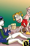 Famous toons in real crazy threesome orgies - part 2262